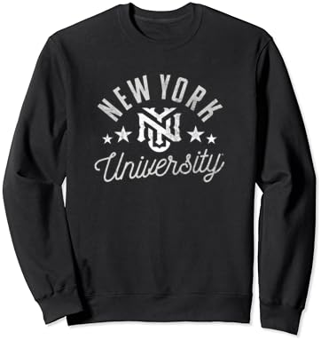 New York Üniversitesi NYU Menekşe Logolu Sweatshirt