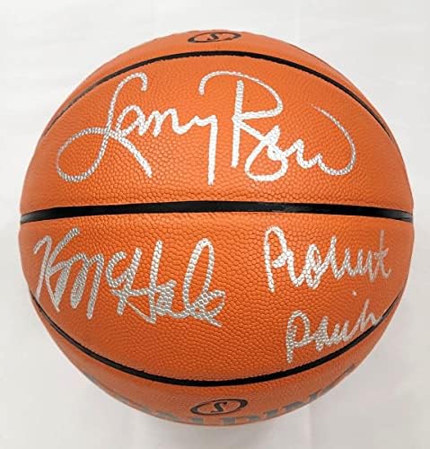 Larry Bird Kevin McHale Robert Parish İmzalı Boston Celtics Spalding NBA Çoğaltma Oyun Topu Basketbol Beckett Tanık