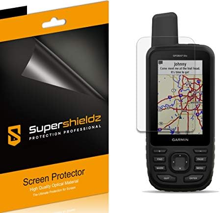 Supershieldz (6 Paket) Garmin GPSMAP 67 67i 66i 66 s 66st 66sr Ekran Koruyucu için tasarlanmış, yüksek Çözünürlüklü