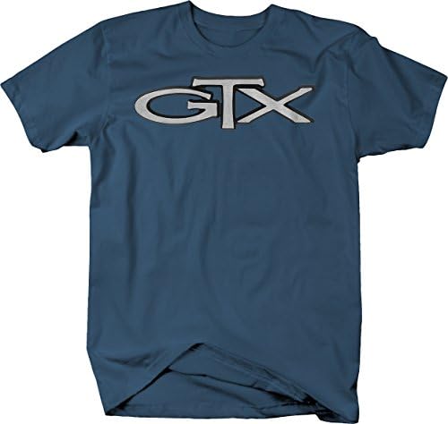 Klasik GTX 1967-71 Beyler Kas Araba Fırçalanmış Metal Grafik T Shirt Erkekler için