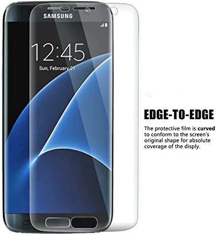 Galaxy S7 Kenar Ekran Koruyucu [Tam 3D Kapsama],TANTEK [Anti-Kabarcık] [HD Ultra Net] PET Film Kavisli Kenardan Kenara