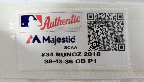 2018 St. Louis Cardinals Yairo Munoz 34 Oyun Kullanılmış Krem Pantolon 38-43-36 DP43312 - Oyun Kullanılmış MLB