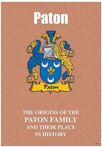 I LUV LTD Paton Kısa Tarihsel Gerçekleri içeren ingilizce Aile Soyadı Tarih Kitapçığı