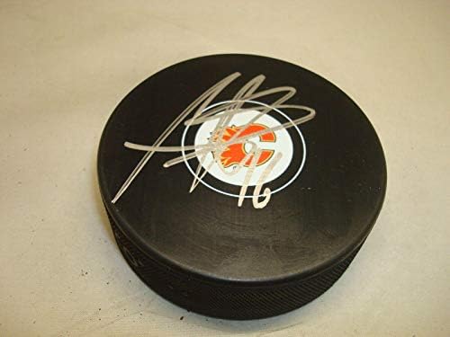 Josh Jooris İmzalı Calgary Flames Hokey Diski İmzalı 1B İmzalı NHL Diskleri