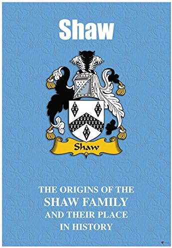 I LUV LTD Shaw Kısa Tarihsel Gerçekleri içeren ingilizce Aile Soyadı Tarih Kitapçığı