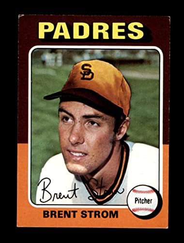 1975 Topps 643 Brent Strom San Diego Padres (Beyzbol Kartı) NM Padres