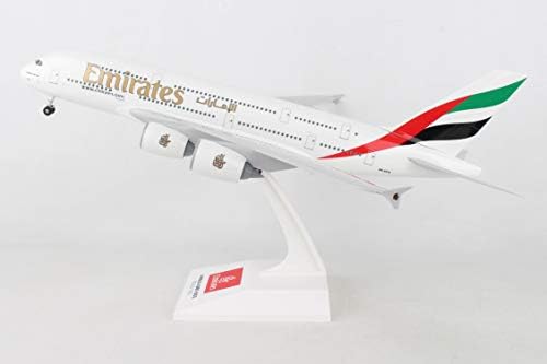 Daron Skymarks Emirates A380-800 Uçak Modeli Yapı Kiti ile Dişli, 1/200 Ölçekli