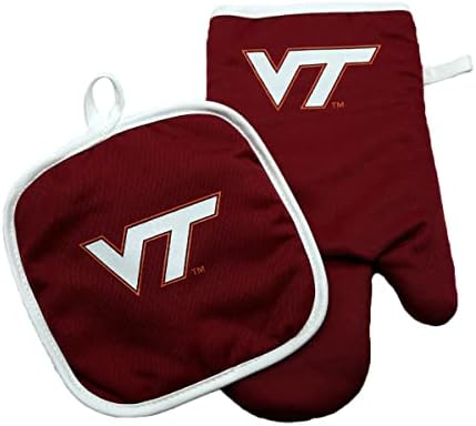 Virginia Tech Hokies Fırın Eldiveni Ve Tutacağı - Kırmızı