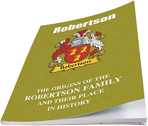 I LUV LTD Robertson Kısa Tarihsel Gerçekleri içeren ingilizce Aile Soyadı Tarih Kitapçığı