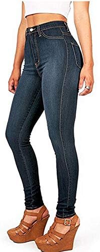 LARIAU Yüksek Belli Kot Kadınlar ıçin Polyester Düğme Günlük Kadın Y2K Yırtık Kot Pantolon Pantolon
