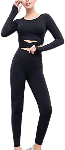 Gecdgzs 5 ADET Egzersiz Setleri Kadınlar için Yoga Koşu Kıyafeti Atletik Spor Egzersiz Kıyafetleri Giyim Setleri