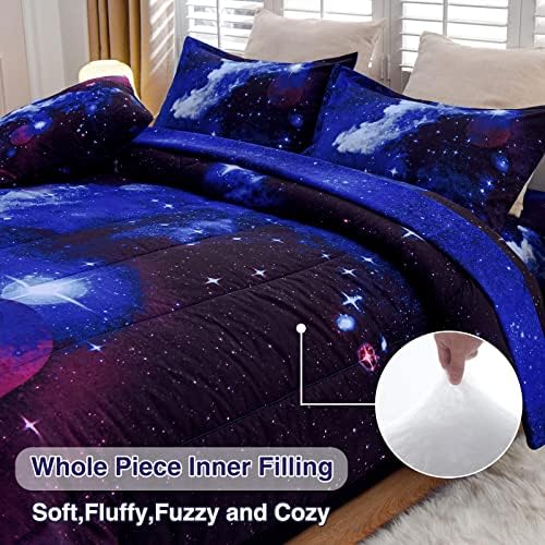 Güzel bir Gece Galaxy 6 Adet Yatak Takımları Dış Mekan Yorgan Yatak bir Çanta içinde 3D Baskılı Yorgan, çocuklar