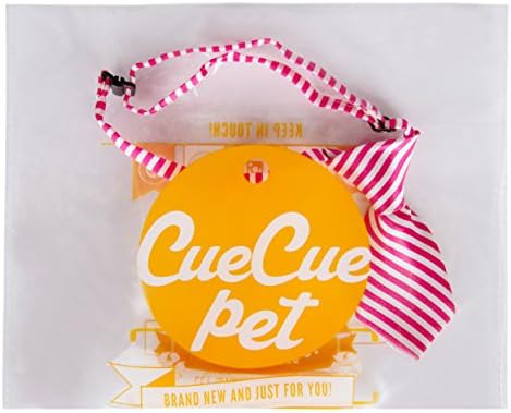 CueCue Pet Ayarlanabilir Boyun Kravat, Küçük, Pembe Şerit