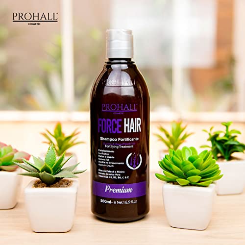 Prohall Kozmetik Kuvvet Saç Büyüme Şampuanı-Kadınlar ve Erkekler için Saç inceltme ve Saç Dökülmesi için Kuru Hasarlı