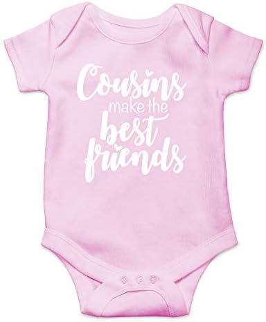 CBTwear Kuzenleri En İyi Arkadaşları Ediniyor-Büyük Bir Kuzen Olacağım-Sevimli Bebek Tek Parça Bebek Tulumu