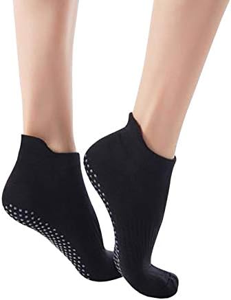 Kadın Yastıklı Kaymaz Sapları Piyo Barre Pilatus Bale Düşük Kesim Ayak Bileği Yoga Kickboks Çorap