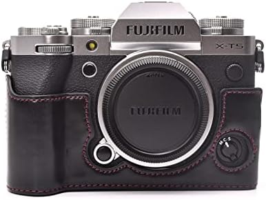 MUZİRİ KİNOKOO Fuji XT5 Kılıf Fuji Fujifilm için XT5 / X-T5 Kamera-PU Deri Kamera Çantası Alt Yarım Vücut Koruyucu