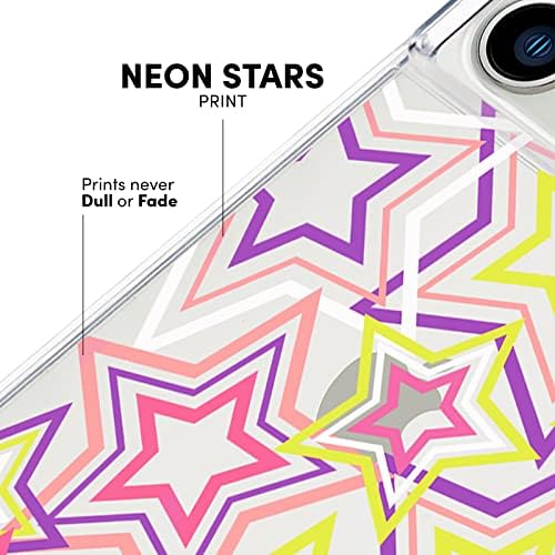 Case-Mate-Sert Baskılar-iPhone için Kılıf 13-İnce-10 ft. Düşme Koruması - 6,1 inç - Neon Yıldızlar