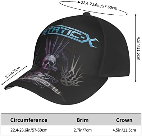 Statik Kaya X Band Hollow Beyzbol Şapkası Kadın Erkek Ayarlanabilir Boyutu Koşu Şapka Siyah