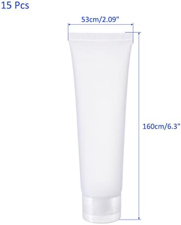 M METERXİTY 15 Paket Doldurulabilir Seyahat Şişeleri-Şampuan Kremi Kapaklı Boş Kozmetik Tüpler Ev Seyahatine Uygulanır