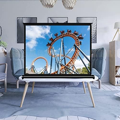 Ayaklı projeksiyon perdesi 50 inç Masa Üstü Projeksiyon Ekranı Standlı 20 inç film ekranı Taşınabilir Ofis Ekranı