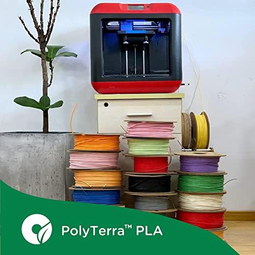 Polymaker Mat PLA Filament 1.75 mm PLA Paketi 2, 1 kg Karton Makara PLA Filament 1.75-PolyTerra PLA 3D Yazıcı Filament