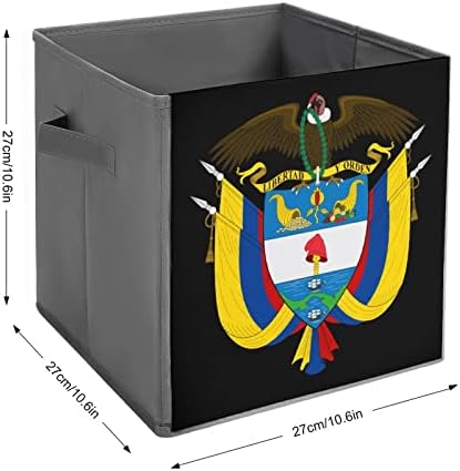 Kolombiya'nın Ulusal Sembolleri eşya kutuları Küpleri Katlanabilir kumaş organizatörler Kolları ile Giysi Çantası