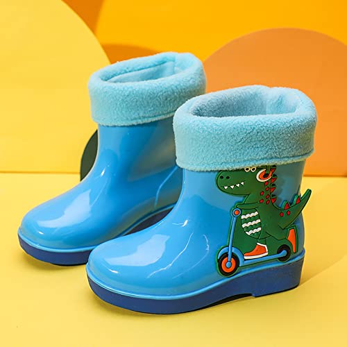 Çocuk Bebekler Bebek Erkek Kız Yumuşak Ve sıcak ayakkabı Karikatür Dinozor Su Geçirmez yağmur çizmeleri Ayakkabı