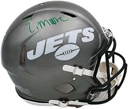 Elijah Moore İmzalı New York Jets Speed Otantik Flaş Kask NFL Kask İmzalı Kolej Kaskları