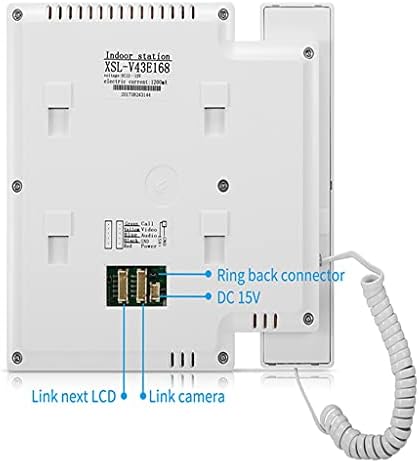 ZCMEB 4.3 İnç Kablolu Görüntülü Kapı Telefonu Sistemi Görsel İnterkom Kapı Zili ile 1 Monitör+1 * 700TVL Açık Kamera
