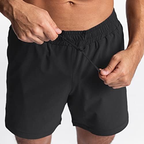 7 İnç Koşu Şort Erkek Rahat Pantolon Düz Renk Trendi Gençlik Yaz Erkek Sweatpants Spor Koşu Şort Uzun
