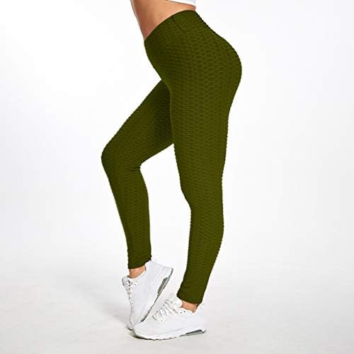 ıOPQO Yoga Kabarcık Yüksek Kalça Bel kadın Fitness Egzersiz Pantolon Kaldırma Koşu Yoga Pantolon Spandex Yoga Pantolon