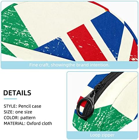 TBOUOBT Makyaj Çantası Seyahat kozmetik çantası Kılıfı Çanta Çanta Fermuarlı, İrlanda ve İngiliz Bayrağı
