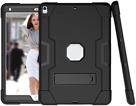Jaorty iPad kılıfı Hava 3 10.5 2019, iPad Pro 10.5 inç 2017,3 in 1 Hibrid [Yumuşak ve Sert] Ağır Sağlam Standı Kapak