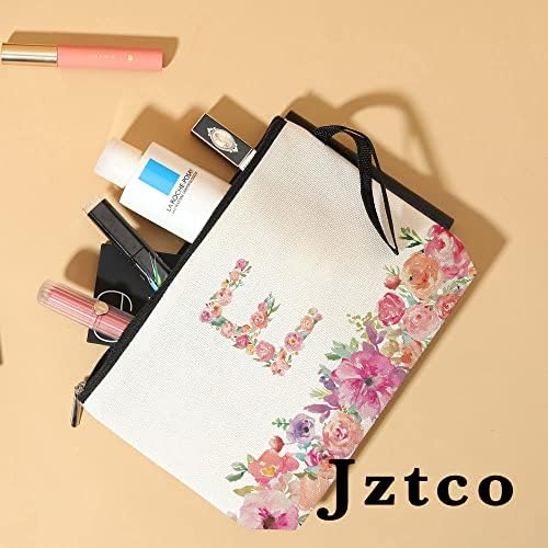 Jztco İlk Makyaj Çantası, Monogram Kişiselleştirilmiş Mevcut Çanta, Düğün için Uygun, plaj, Tatil, Kadınlar için