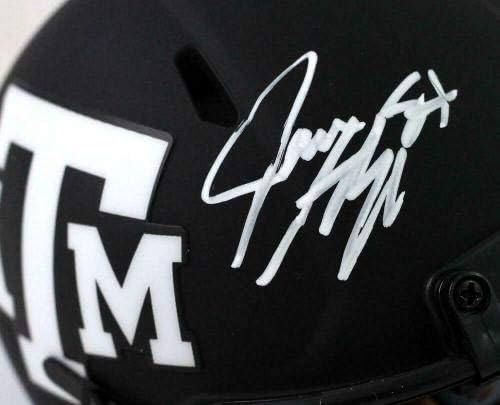 Jace Sternberger İmzalı Texas A&M Eclipse Mini Kask w/Konser Em - JSA W İmzalı NFL Mini Kask