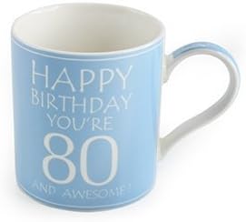 Doğum günün kutlu olsun 80 yaşındasın ve harika güzel Porselen Kupa