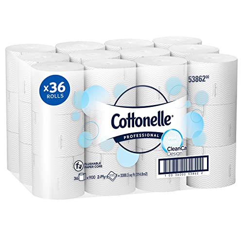 Cottonelle ® Paper Core Yüksek Kapasiteli Standart Tuvalet Kağıdı (53862), CleanCare ® Tasarımlı, 2 Katlı, Beyaz,