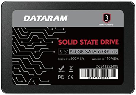 Dataram 240 GB 2.5 SSD Sürücü Katı Hal Sürücü ile Uyumlu BİOSTAR Yarış B150GT3