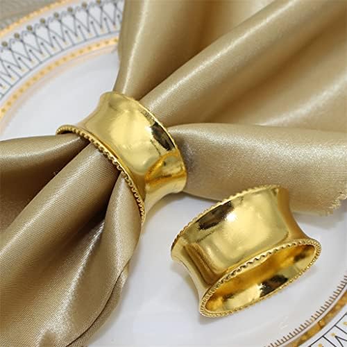 DLVKHKL Peçete Tutucu Yüzükler Peçete Toka Düğün Yemeği Partileri için Düğün Resepsiyonları Aile Dekorasyon Metal