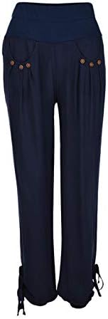 Kapri pantolonlar Kadınlar için Artı Boyutu Gevşek Rahat Dantelli Yoga Salonu Harem pantolon S-5XL