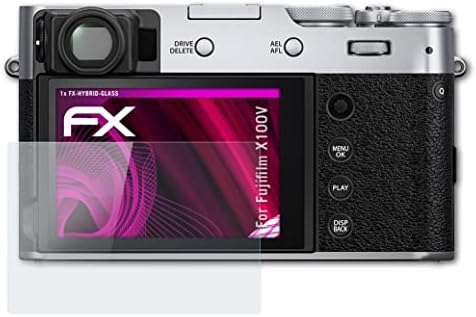Fujifilm X100V Cam Koruyucu ile Uyumlu atFoliX Plastik Cam Koruyucu Film, 9H Hibrid Cam FX Cam Ekran Koruyucu Plastik