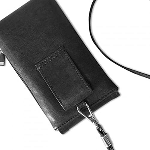 Siyah Hayvan Geyik Anahat Doğal Telefon cüzdan çanta Asılı Cep Kılıfı Siyah cep