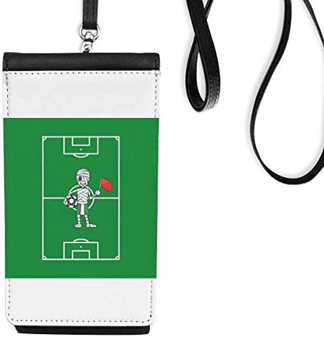 Nijeryalı Futbol Mumya Çin Bayrağı Telefon Cüzdan çanta Asılı Cep Kılıfı Siyah Cep