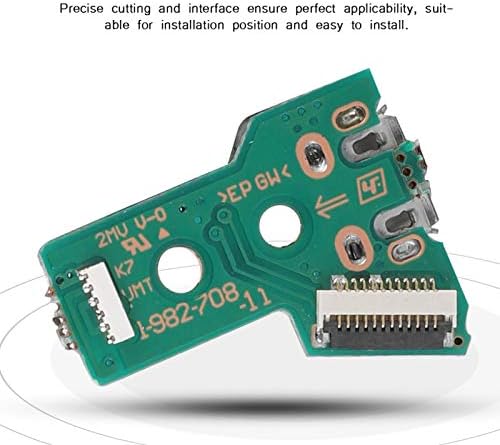 CHENQIAN Yedek USB Şarj Kurulu Port soket şarj cihazı JDS-050 için PS4 Denetleyici Oyun Kolu Yeşil