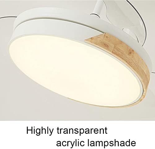 Fabrika Fiyat Ev Modern tavan vantilatörü Lamba Nordic Görünmez PC vantilatör pervanesi İle fan ışığı LED Akrilik