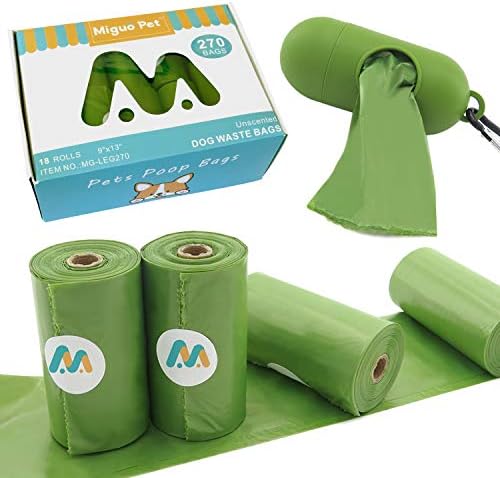 Marka adı MiGuoPet Köpek kaka poşetleri, Köpek atık torbaları Tutucu Tasma,Ekstra Kalın ve Güçlü, %100 Sızdırmaz,