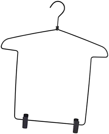 Vücut Şekli palto askılık portmanto Çocuklar için Giysi Askısı Pantolon Gömlek Dolap Organizatör giysi askısı (Siyah)