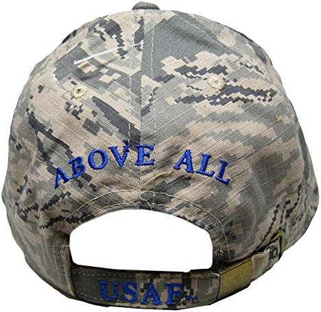 ABD Hava Kuvvetleri Kanatları ACU Dijital Kamuflaj Her Şeyden Önce USAF işlemeli Kap Şapka
