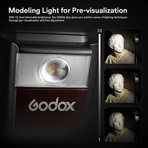 Godox V860III-N kamera flaşı Speedlight Nikon, 2.4 G 1/8000 S HSS Flaş Speedlite Godox ile X2T-N TTL Kablosuz Flaş